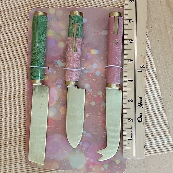 Anthropologie Bergen Cheese Knives Set of Three NWB - Picture 5 of 6